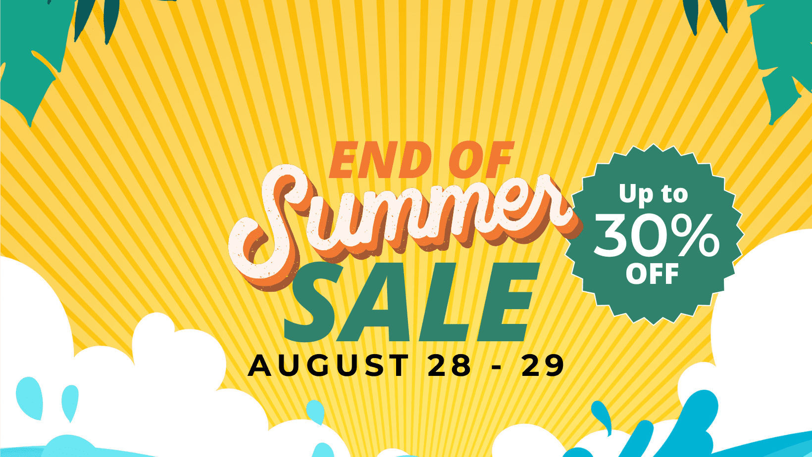 end of summer sale